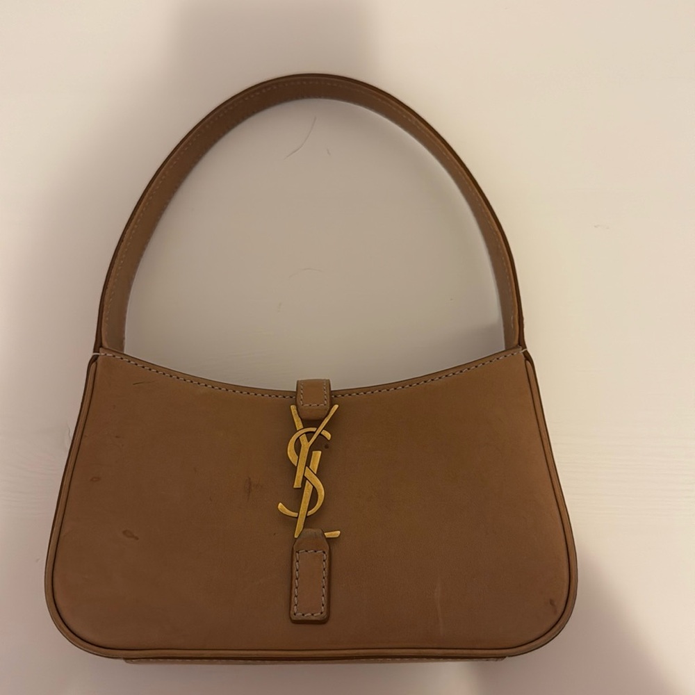 Ysl 5 a 7 mini bag tan